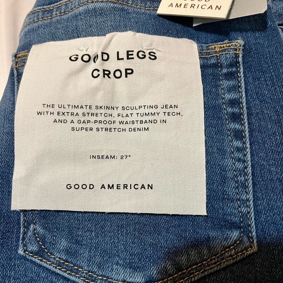 Good American 0/25 Women’s Indigo231 Distressed Denim Jeans. - Picture 8 of 9